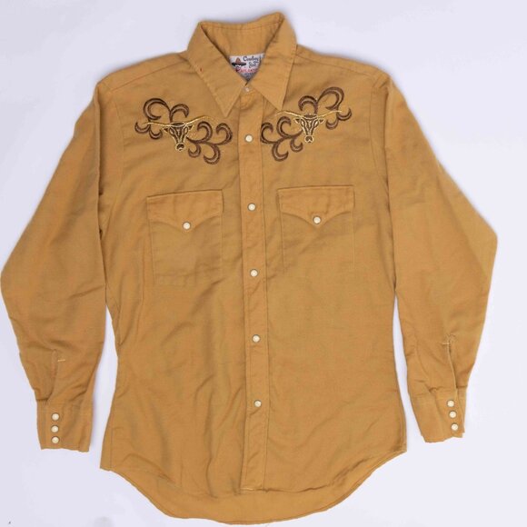 Vintage 1970’s Cowboy Joe Atlantic Western Button Up with embroidery - Picture 1 of 6